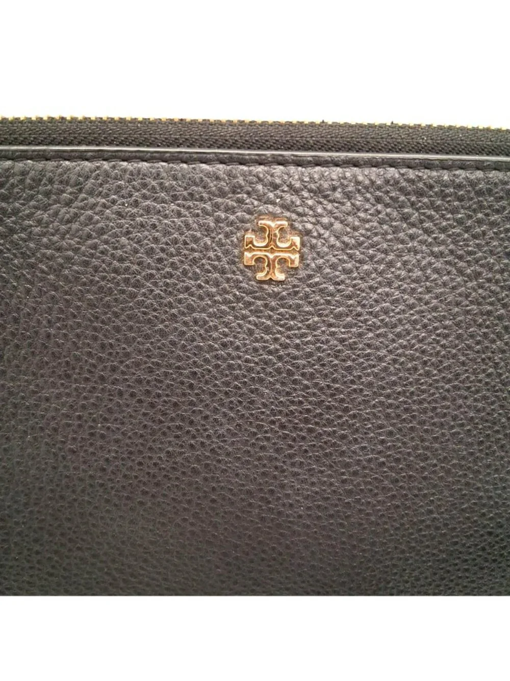 Tory Burch Black Leather Crossbody Bag Gold Hardware Adjustable Strap 9